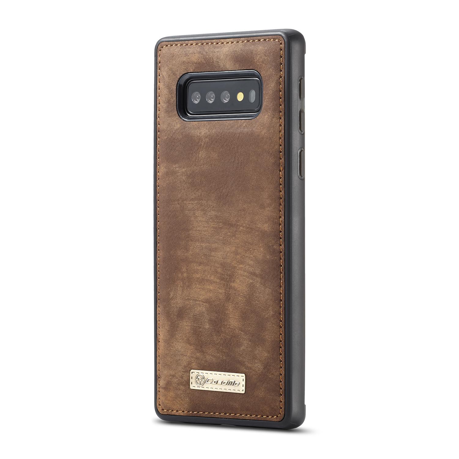 Multi-slot Plånboksfodral Samsung Galaxy S10 brun