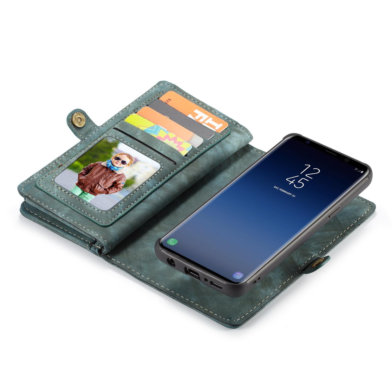 Multi-slot Plånboksfodral Samsung Galaxy S9 blå