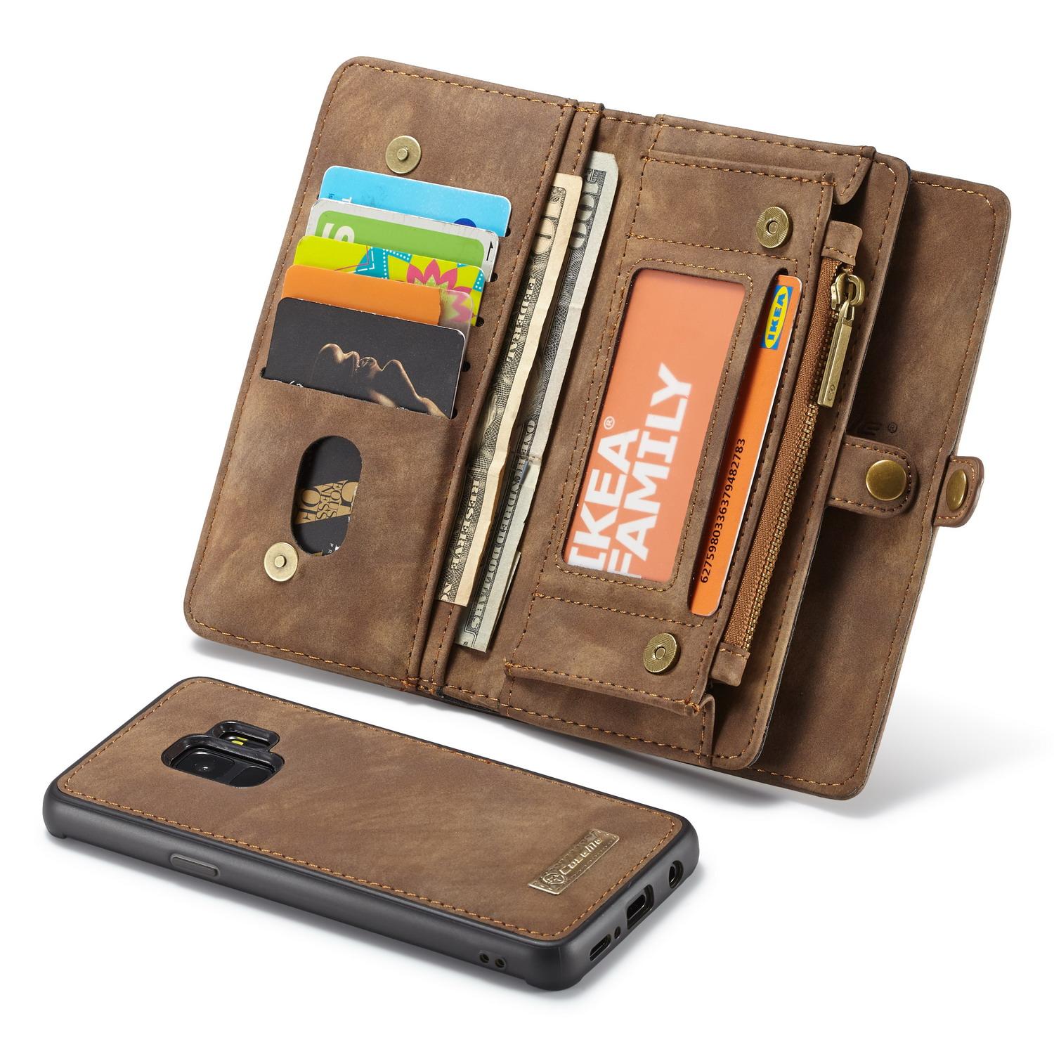 Multi-slot Plånboksfodral Samsung Galaxy S9 Brun