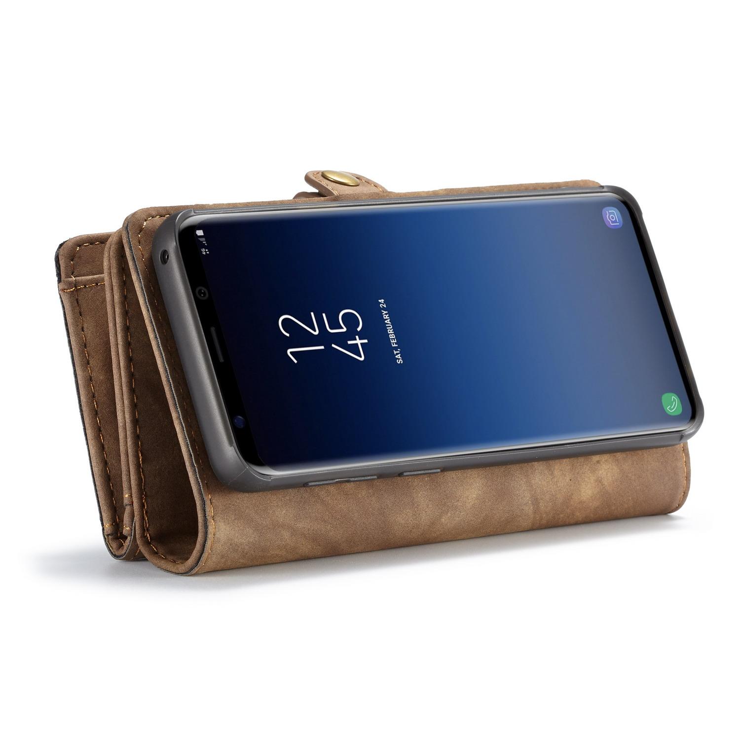 Multi-slot Plånboksfodral Samsung Galaxy S9 brun