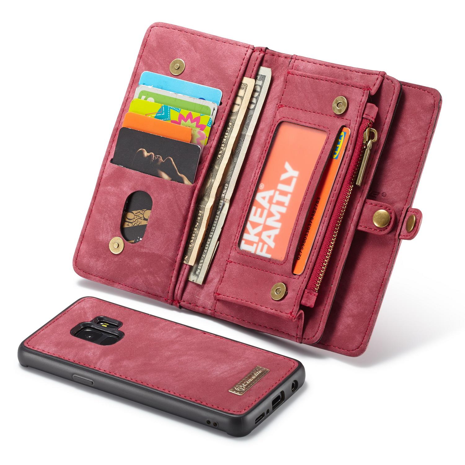 Multi-slot Plånboksfodral Samsung Galaxy S9 Röd