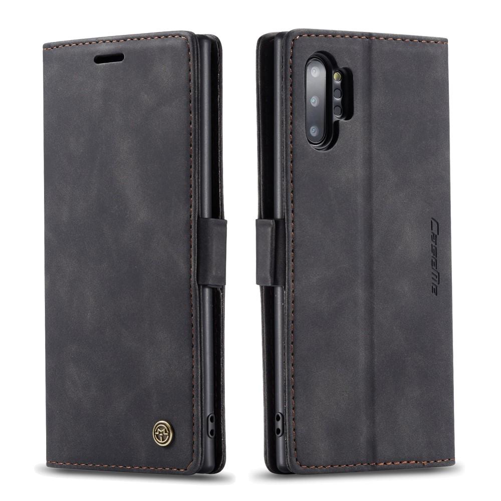 Slim Plånboksfodral Samsung Galaxy Note 10 Plus Svart