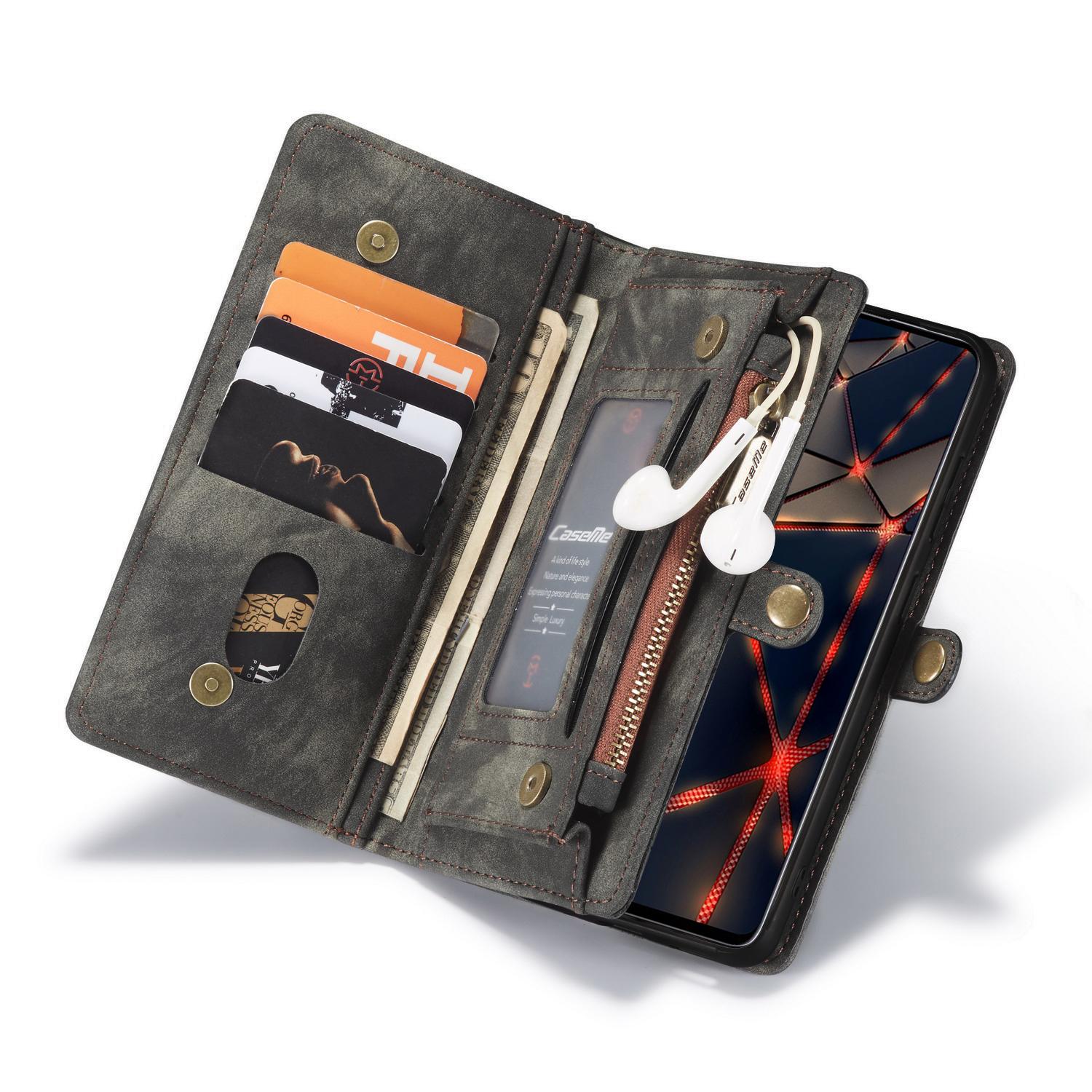 Multi-slot Plånboksfodral Samsung Galaxy A51 Grå