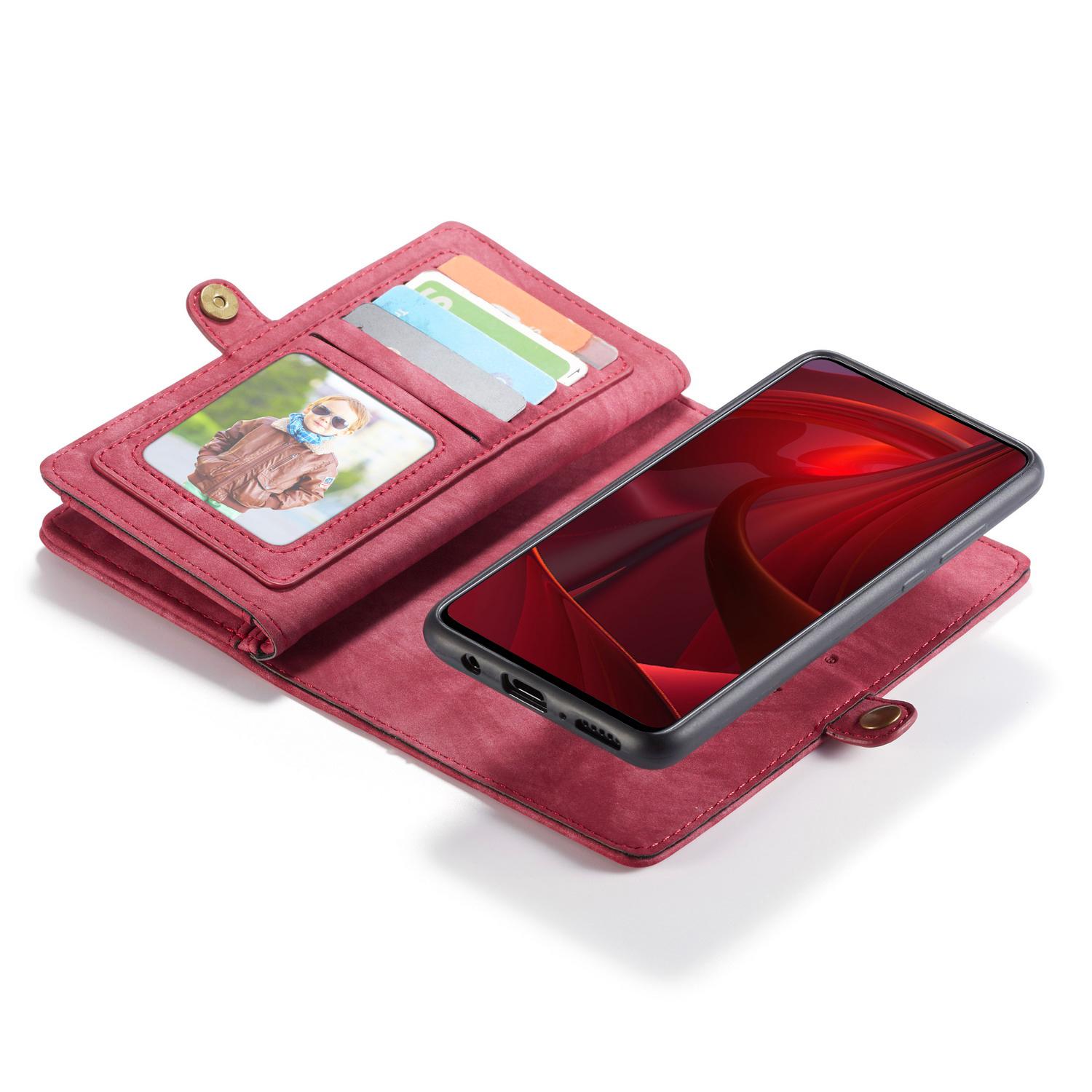 Multi-slot Plånboksfodral Samsung Galaxy A51 Röd