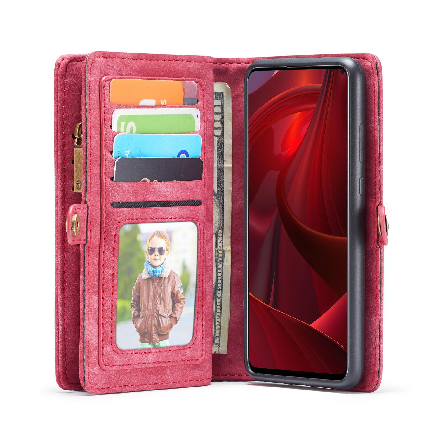 Multi-slot Plånboksfodral Samsung Galaxy A51 Röd