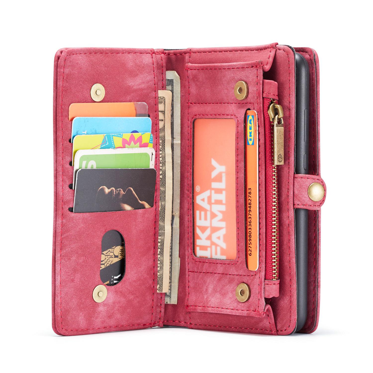 Multi-slot Plånboksfodral Samsung Galaxy A51 Röd
