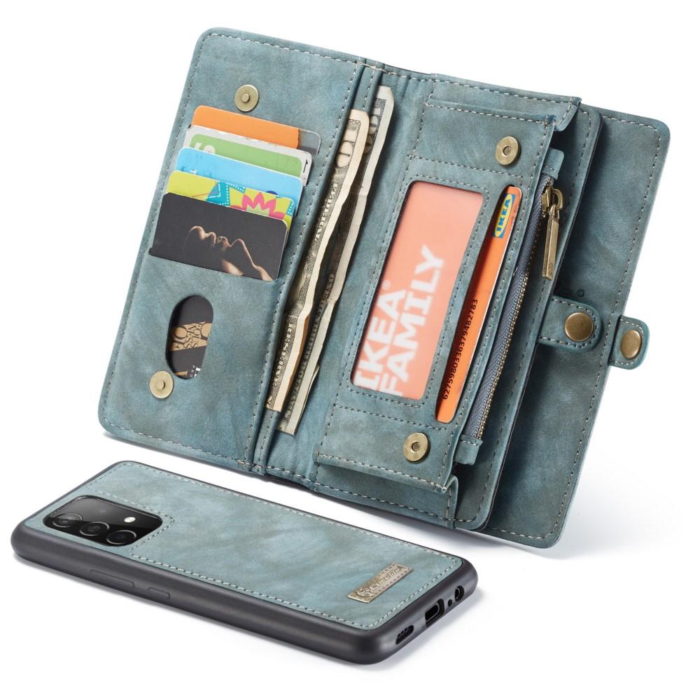 Multi-slot Plånboksfodral Samsung Galaxy A52 5G Blå
