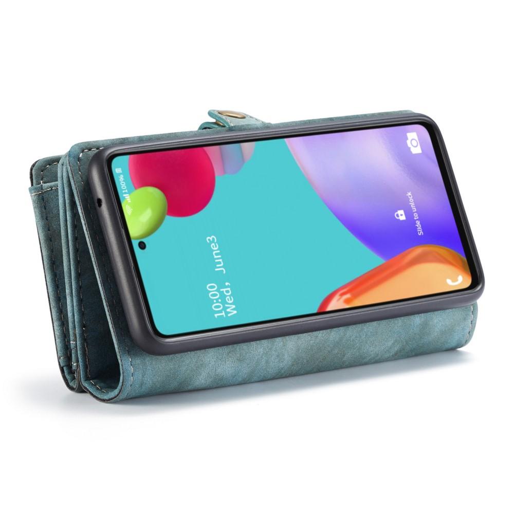 Multi-slot Plånboksfodral Samsung Galaxy A52 5G Blå