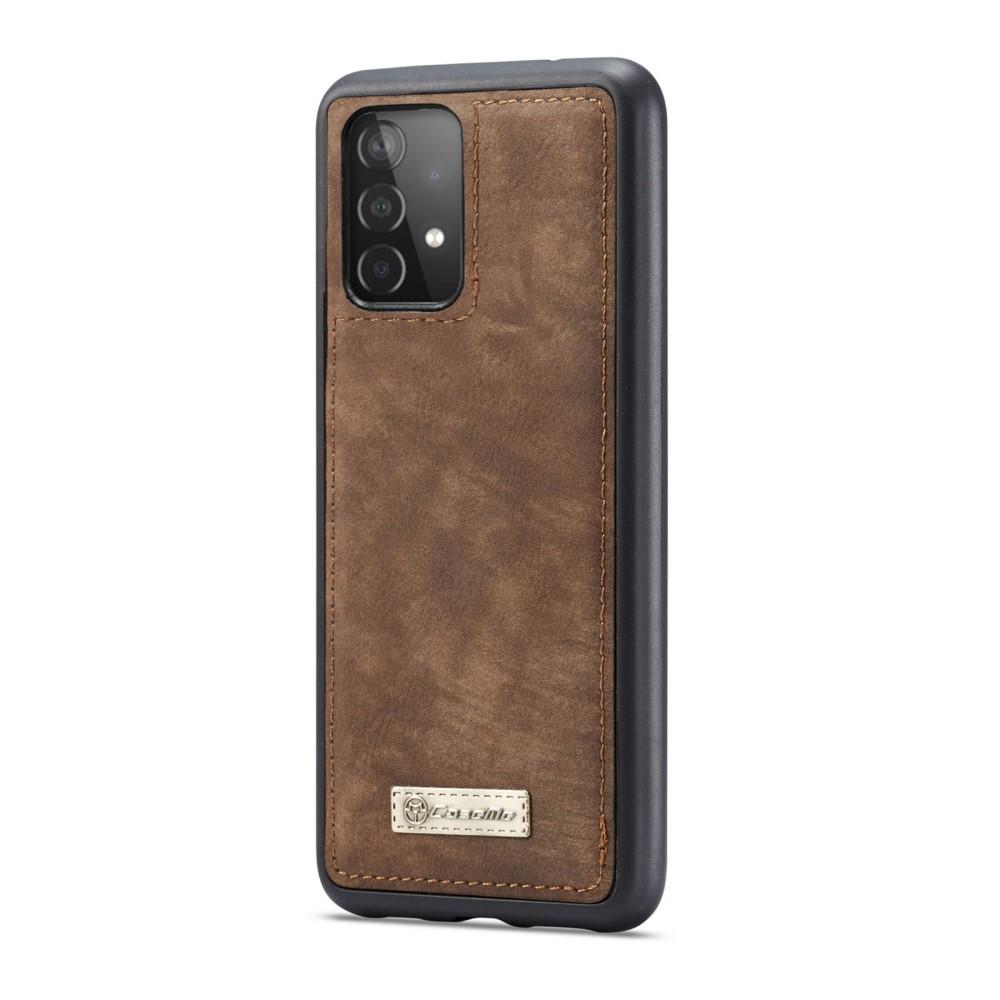Multi-slot Plånboksfodral Samsung Galaxy A52 5G Brun