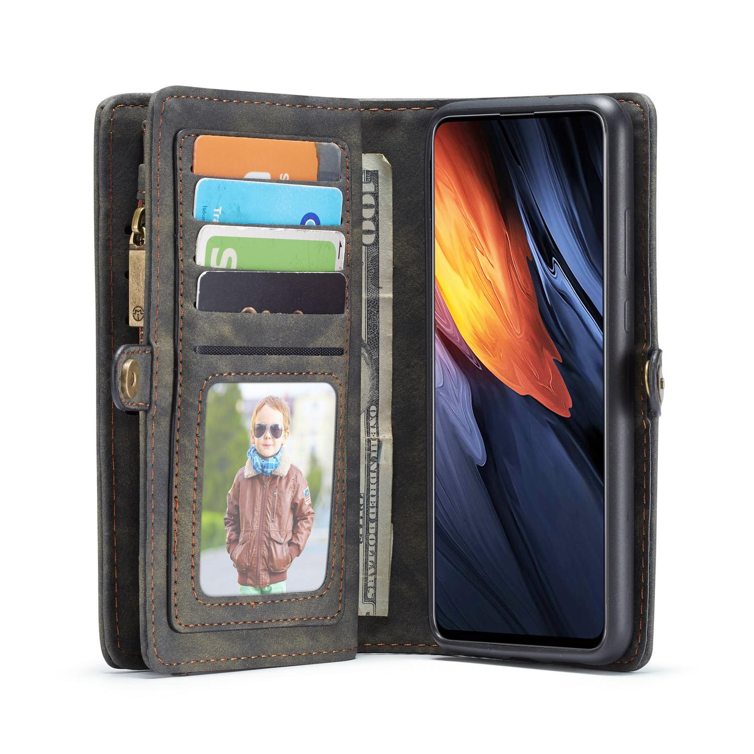 Multi-slot Plånboksfodral Samsung Galaxy A71 Grå
