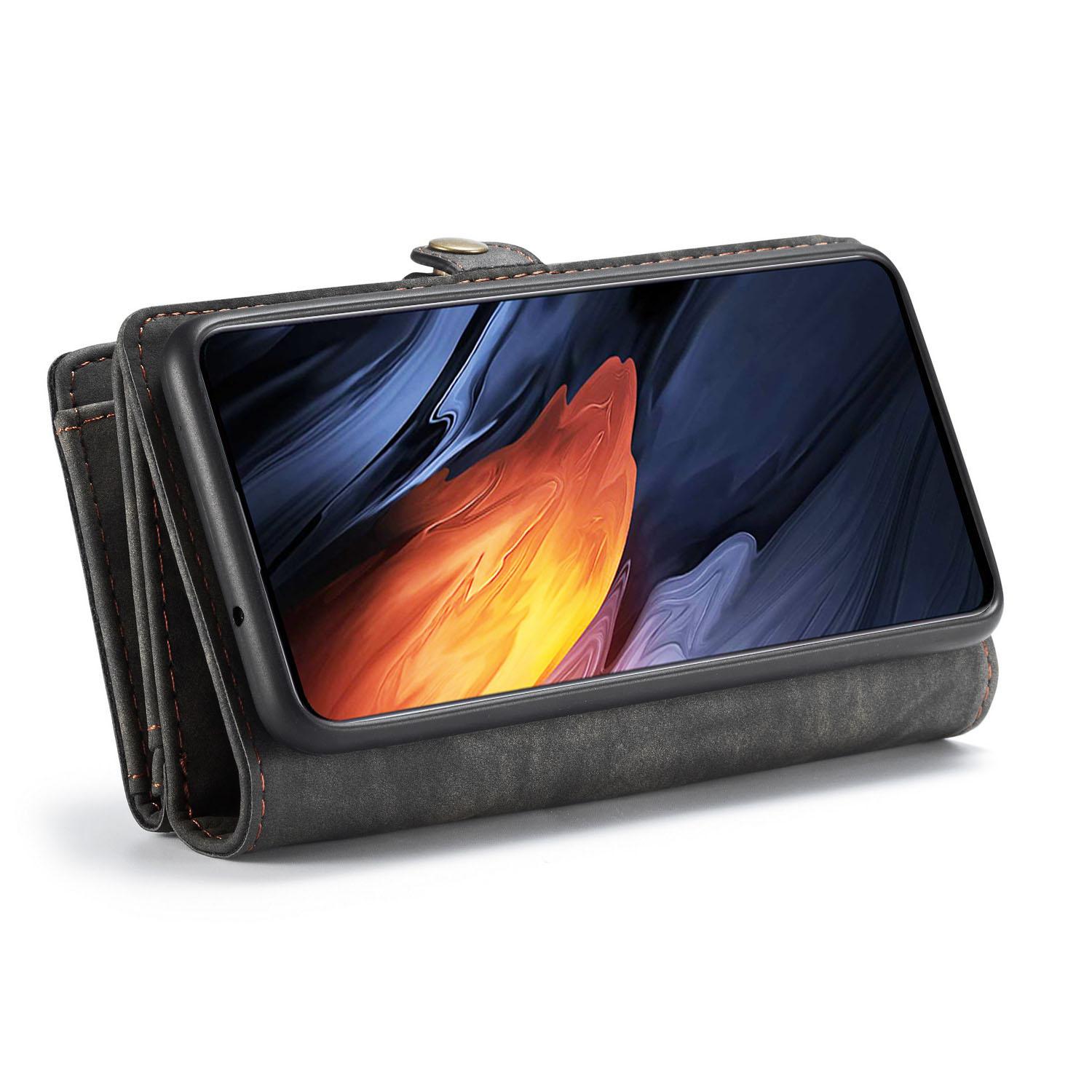 Multi-slot Plånboksfodral Samsung Galaxy A71 Grå