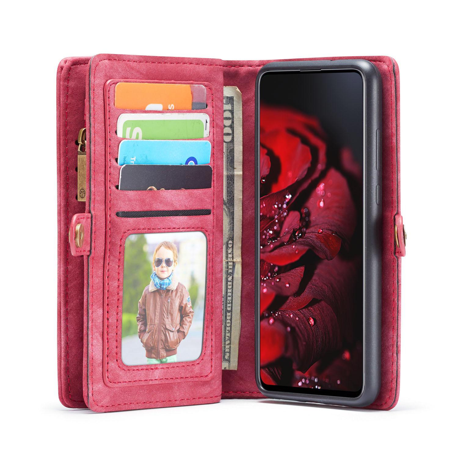 Multi-slot Plånboksfodral Samsung Galaxy A71 Röd