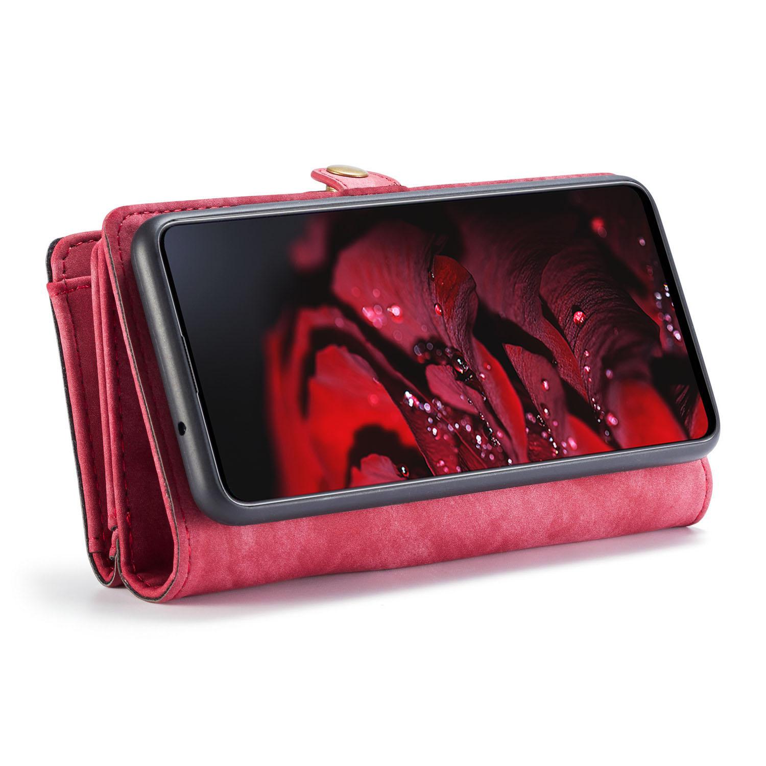 Multi-slot Plånboksfodral Samsung Galaxy A71 Röd