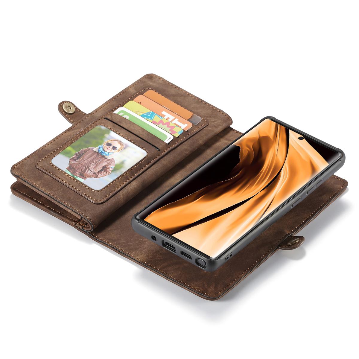 Multi-slot Plånboksfodral Galaxy Note 20 brun