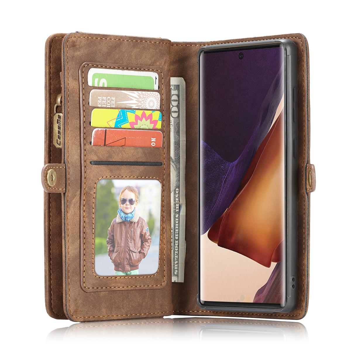 Multi-slot Plånboksfodral Galaxy Note 20 Ultra brun