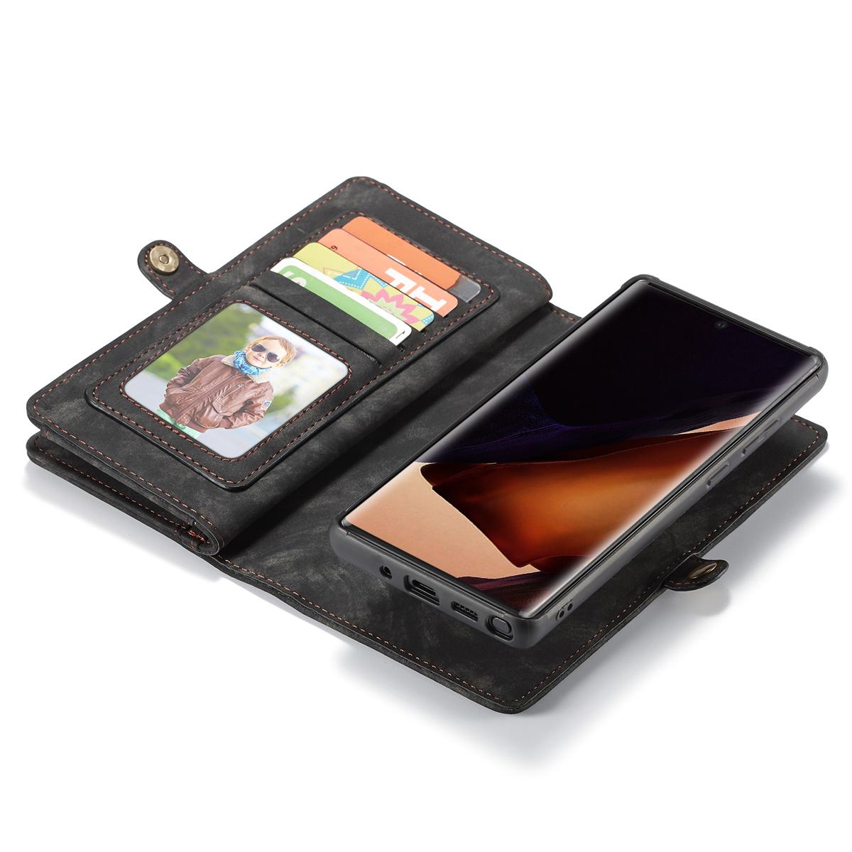 Multi-slot Plånboksfodral Samsung Galaxy Note 20 Ultra Grå