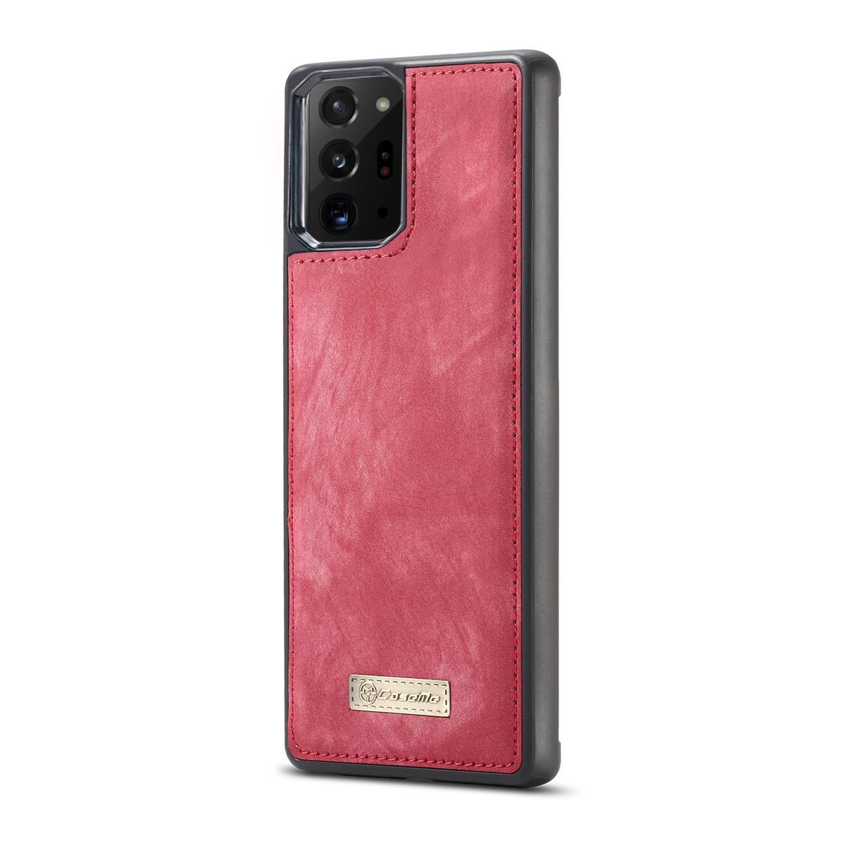 Multi-slot Plånboksfodral Galaxy Note 20 Ultra röd