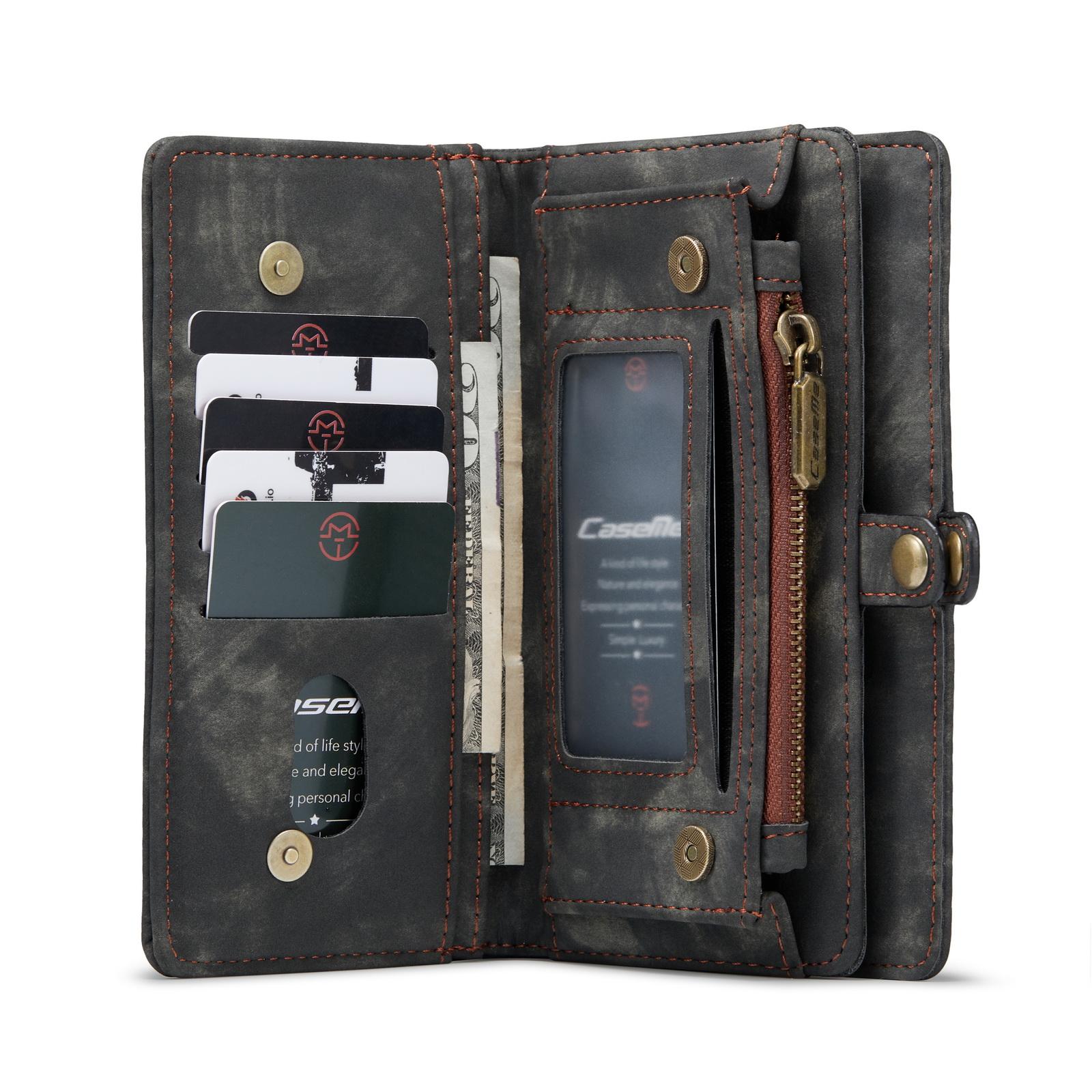 Multi-slot Plånboksfodral Samsung Galaxy S21 Ultra Grå