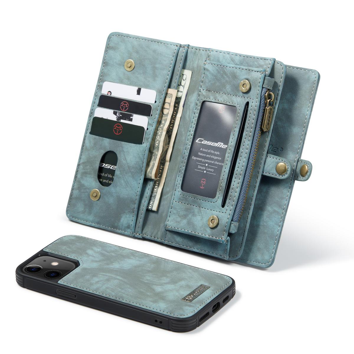 Multi-slot Plånboksfodral iPhone 12 Mini blå