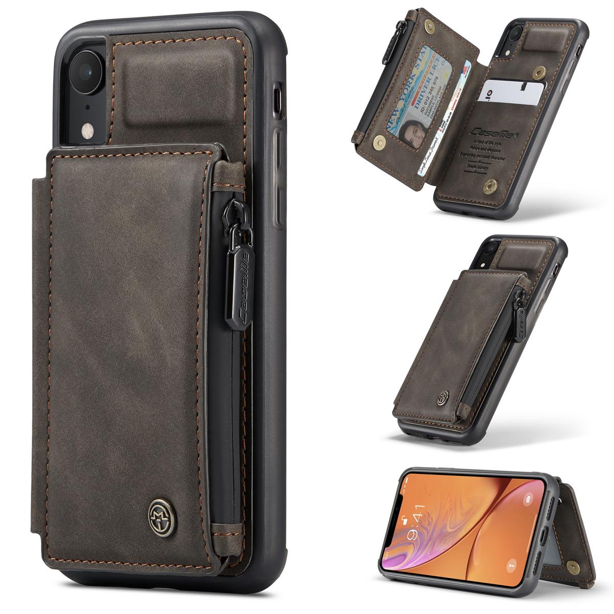 Multi-slot Skal iPhone XR brun