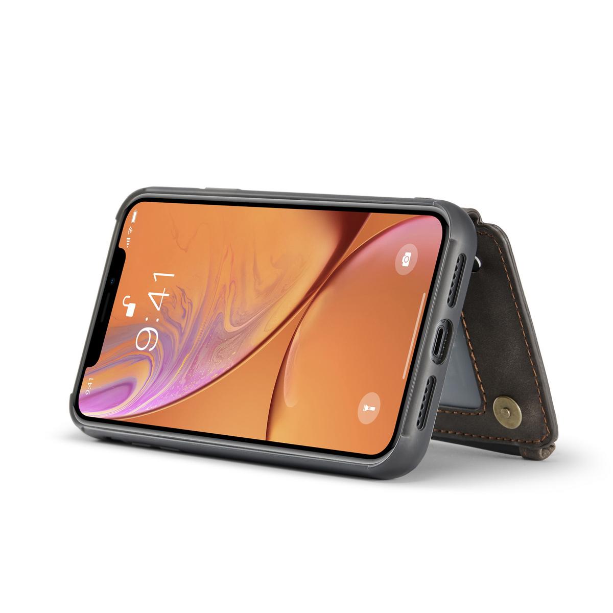 Multi-slot Skal iPhone XR brun