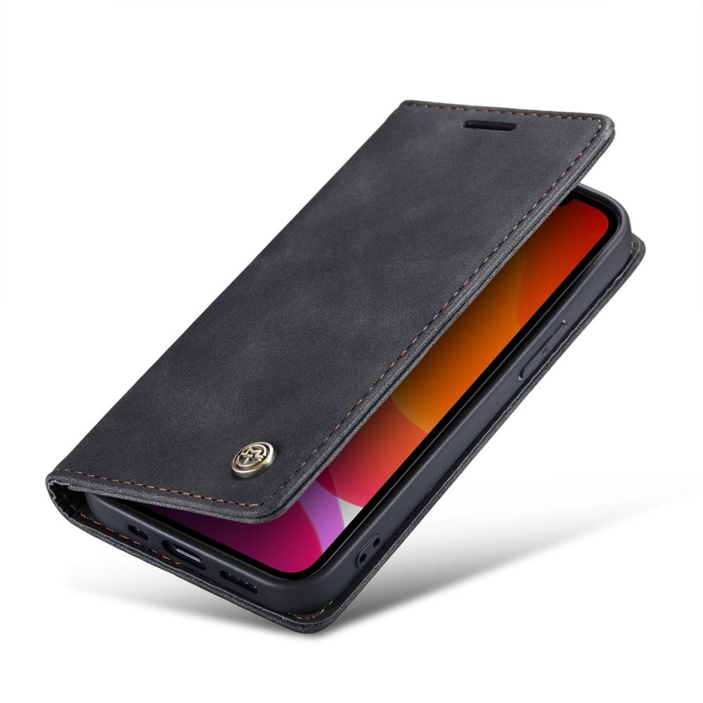 Slim Plånboksfodral Apple iPhone 12/iPhone 12 Pro Svart