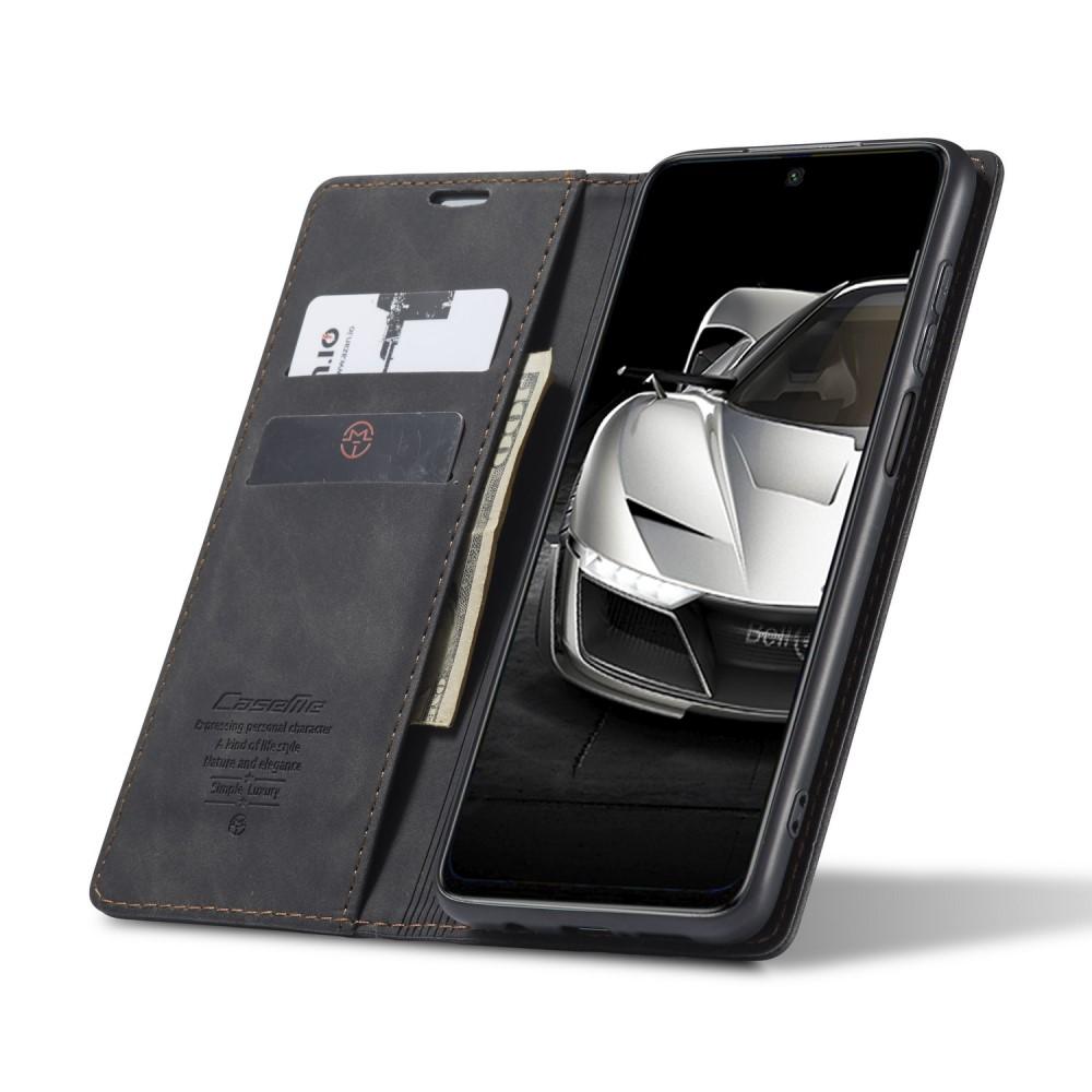 Slim Plånboksfodral Redmi Note 9 Pro/9S svart