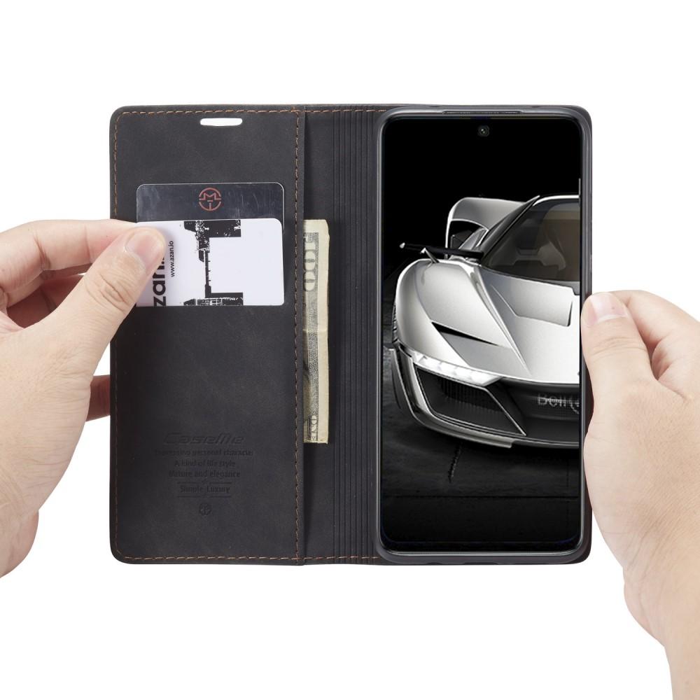 Slim Plånboksfodral Redmi Note 9 Pro/9S svart