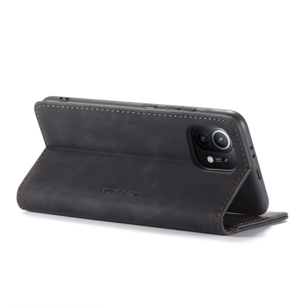 Slim Plånboksfodral Xiaomi Mi 11 Svart