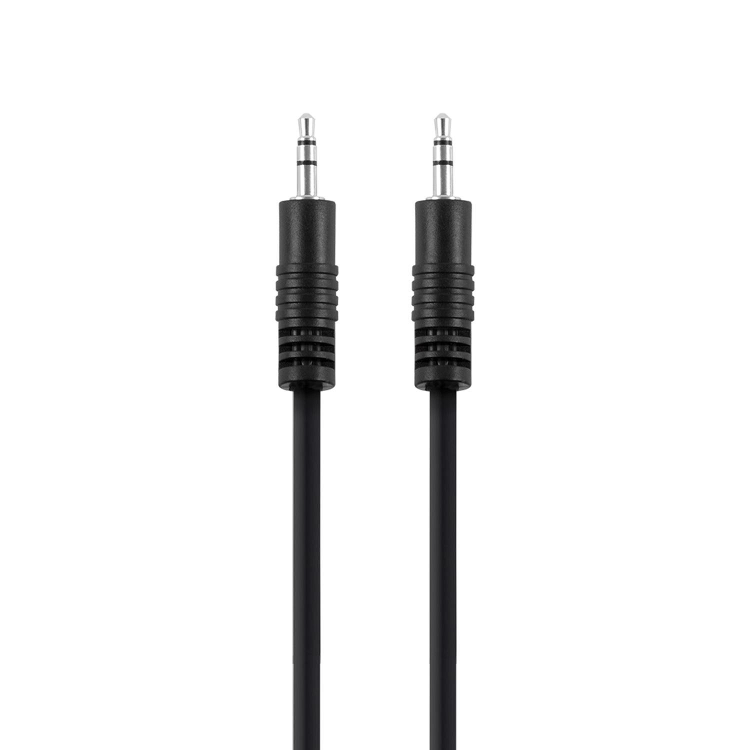 3,5mm Audiokabel 0,5m svart