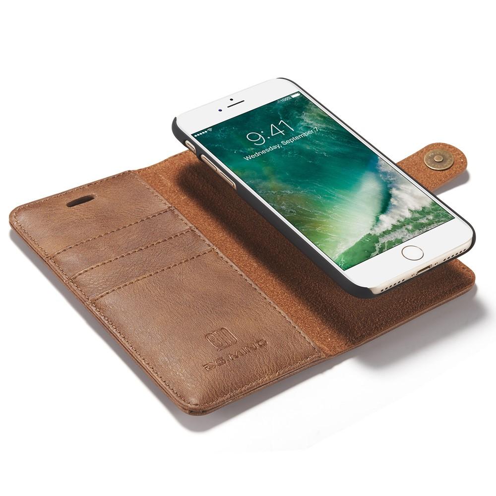 Magnet Wallet iPhone 8 Cognac