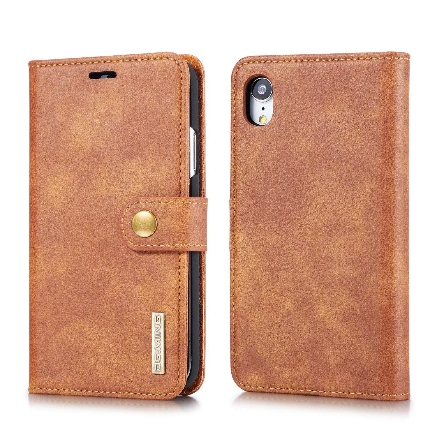 Magnet Wallet Apple iPhone XR Cognac