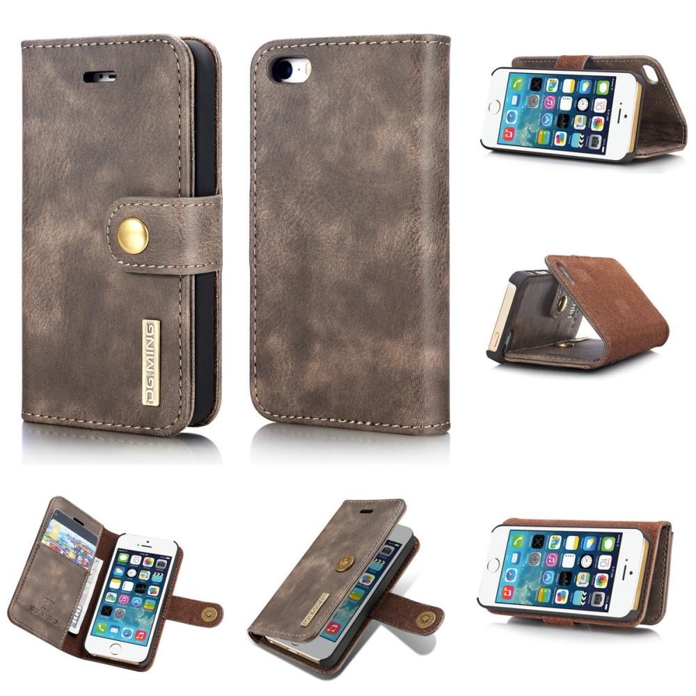 Magnet Wallet iPhone 5/5S/SE Brown