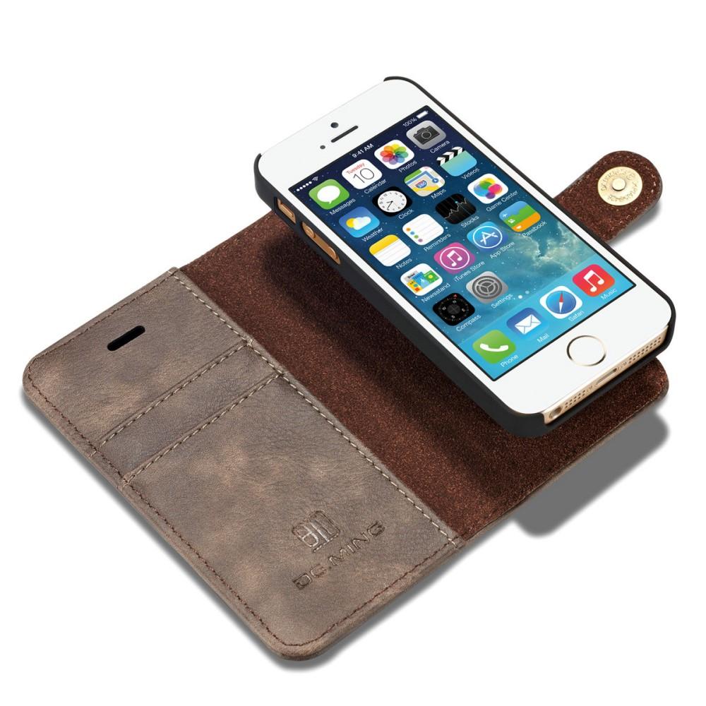 Magnet Wallet iPhone 5/5S/SE Brown