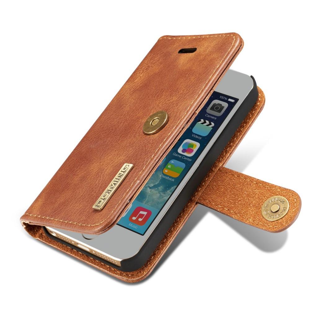 Magnet Wallet iPhone 5/5S/SE Cognac