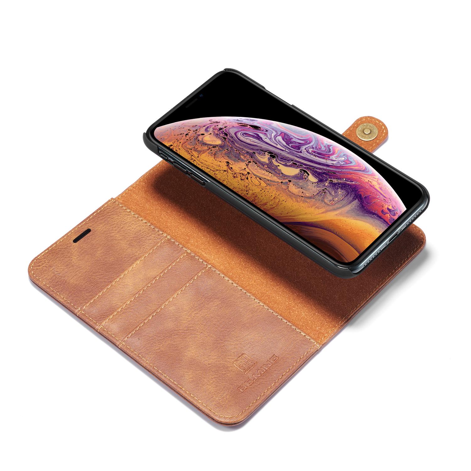 Magnet Wallet iPhone XS Max Cognac