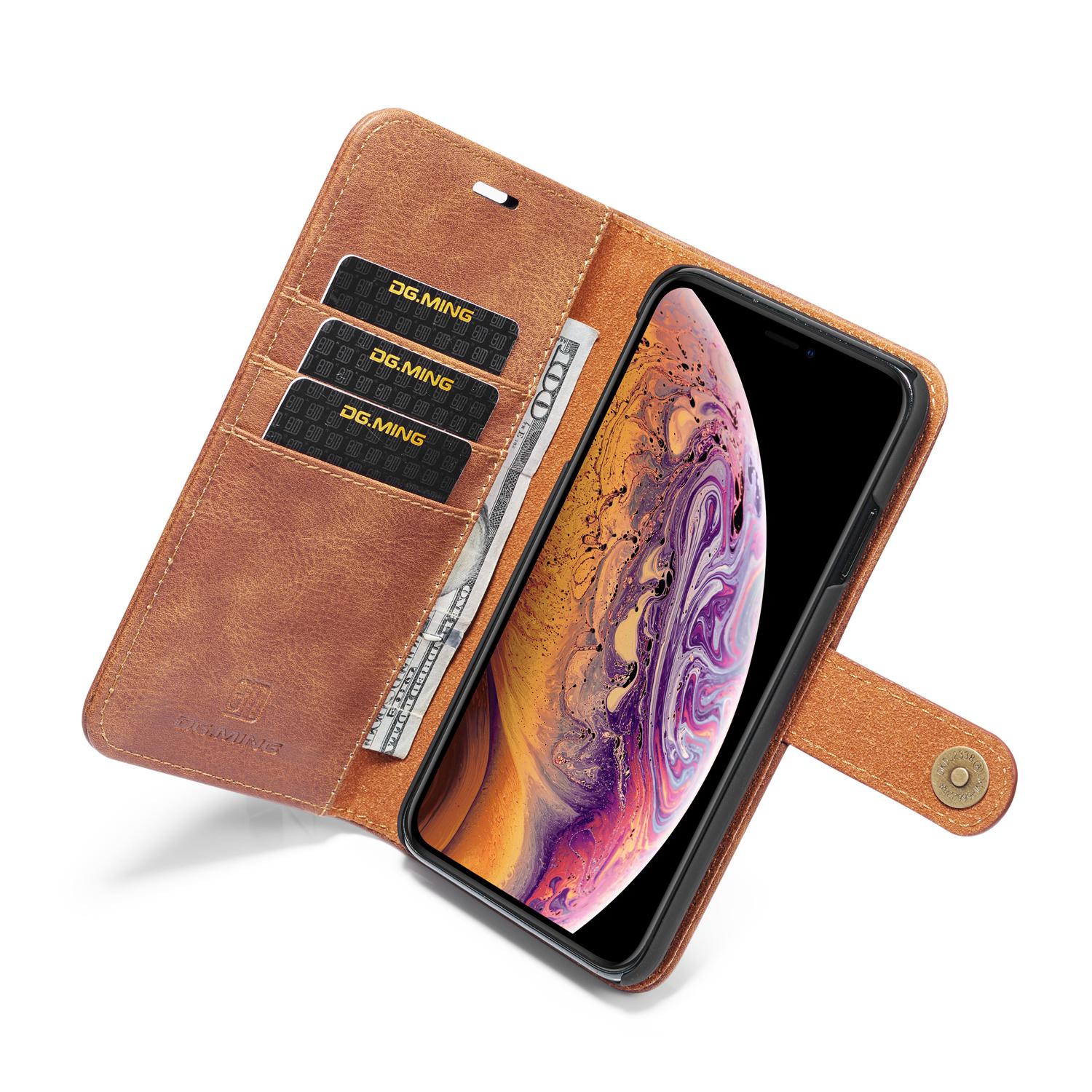 Magnet Wallet iPhone X/XS Cognac