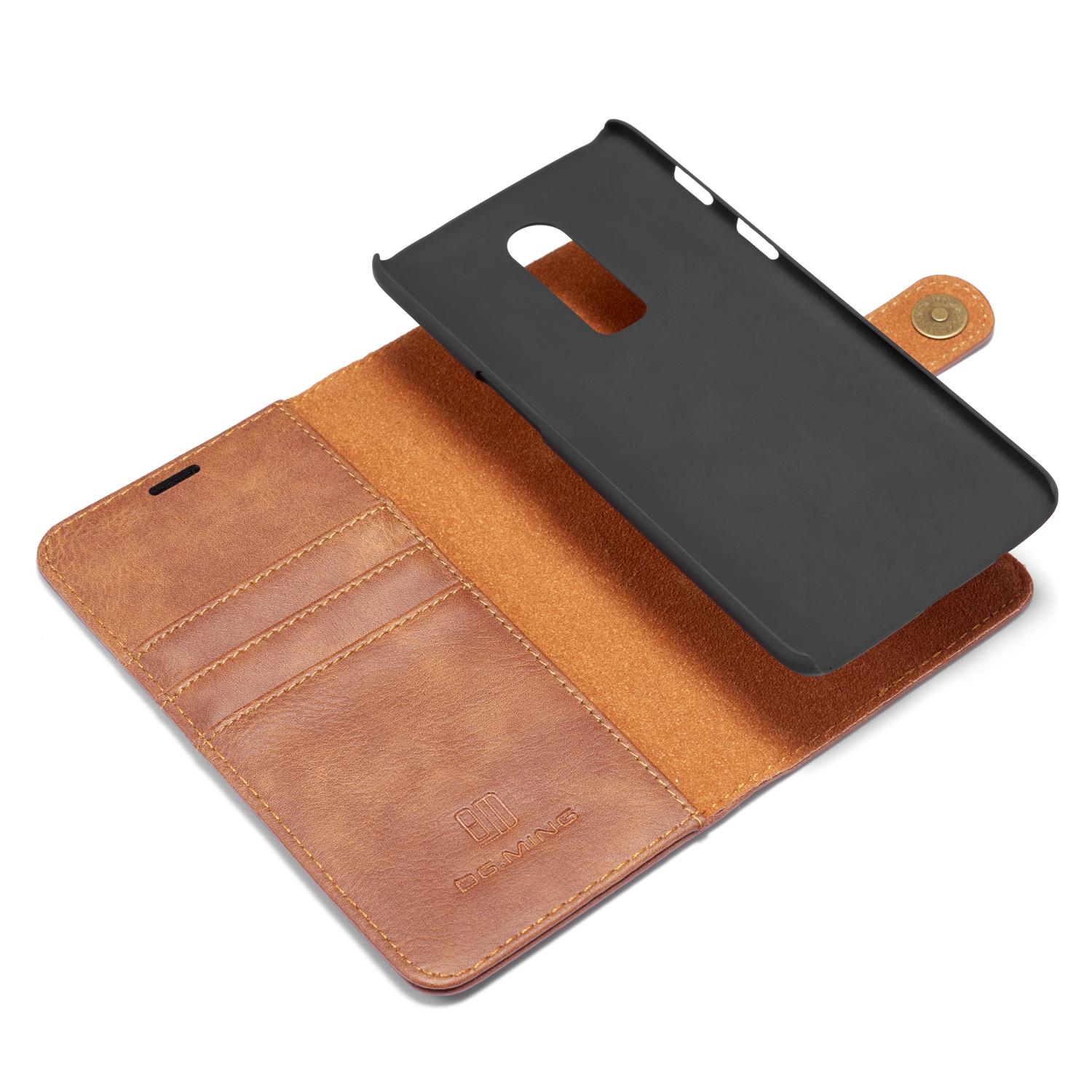 Magnet Wallet OnePlus 6 Cognac