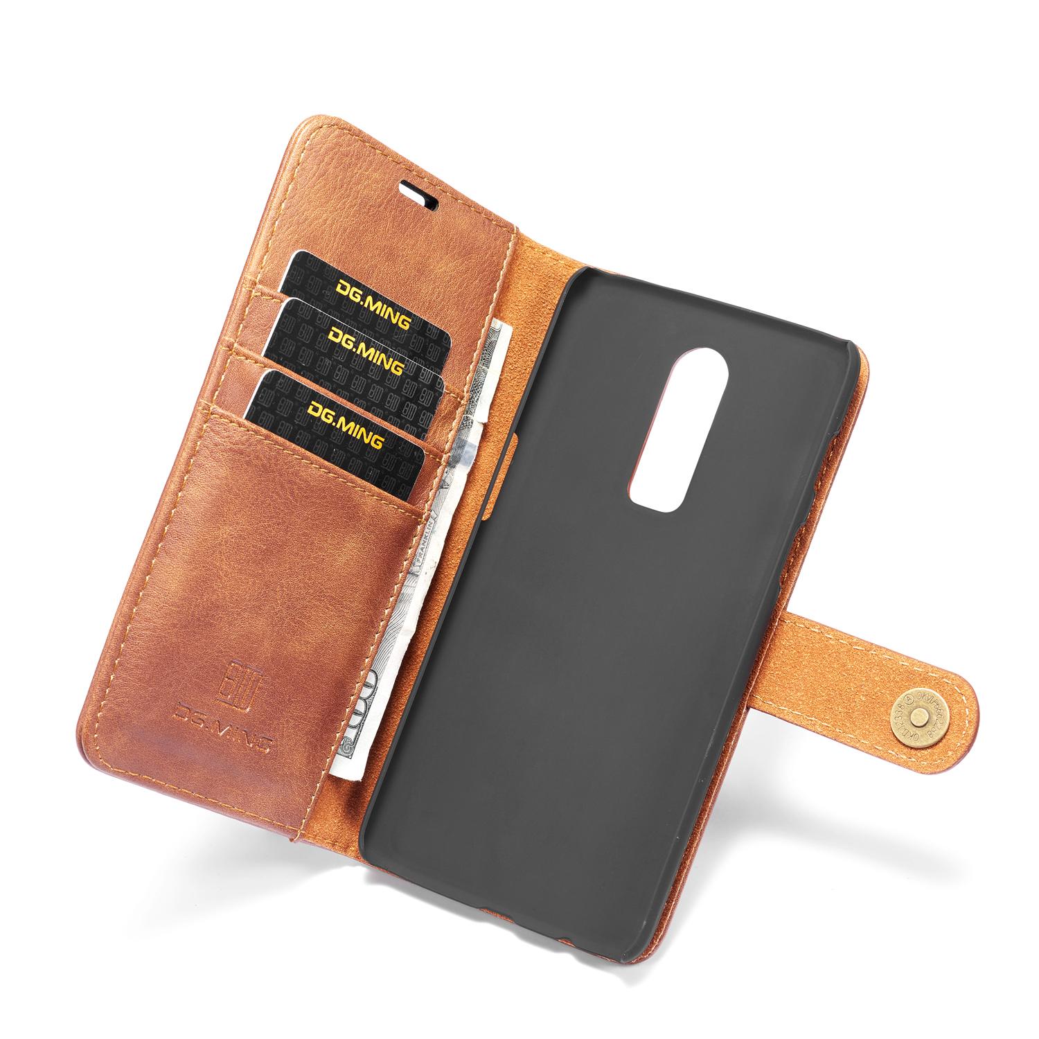 Magnet Wallet OnePlus 6 Cognac