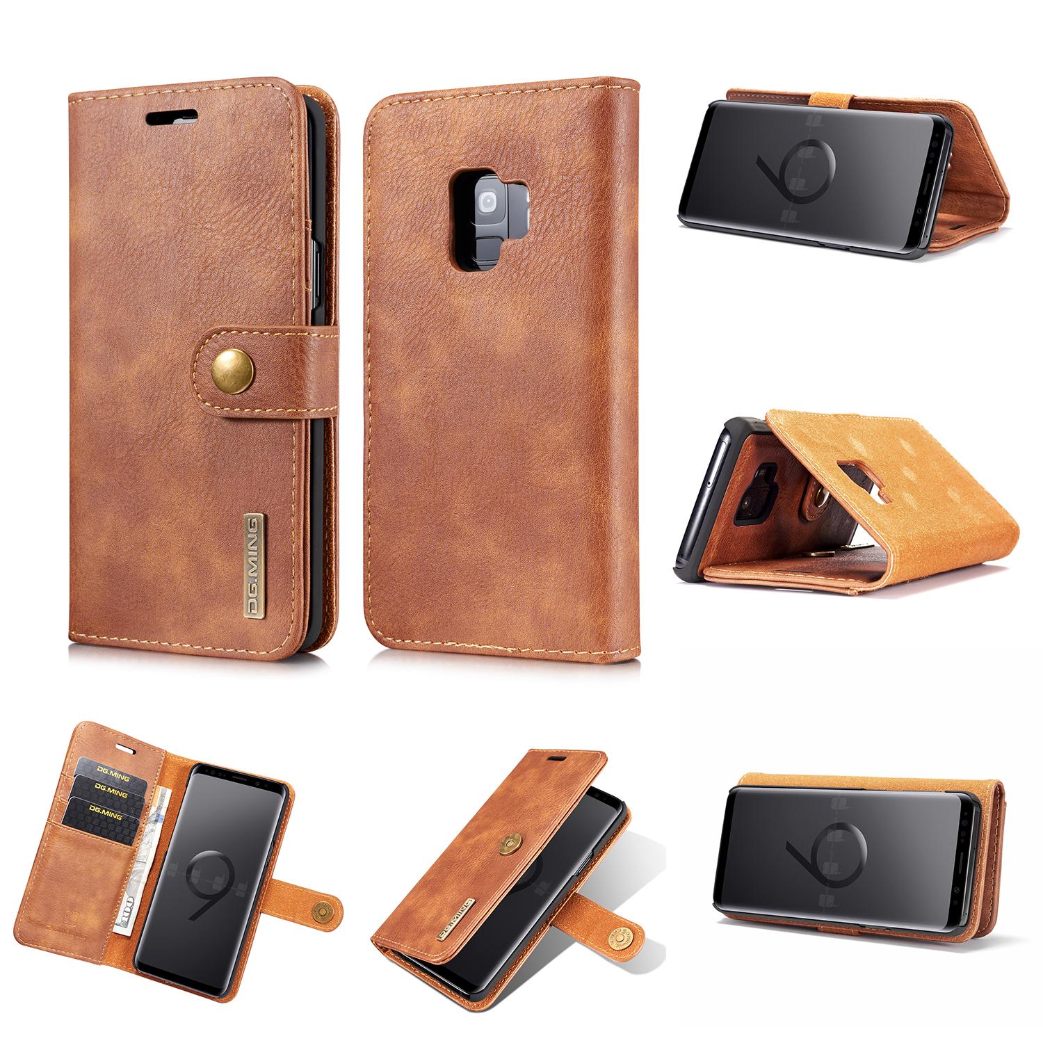 Magnet Wallet Samsung Galaxy S9 Cognac