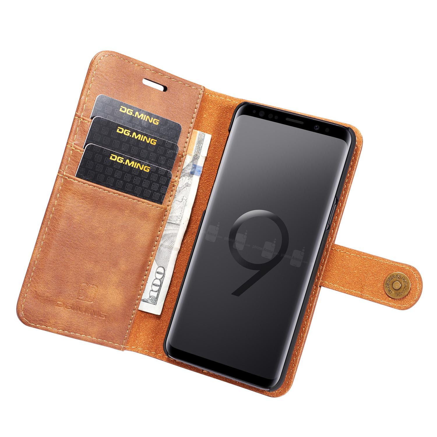 Magnet Wallet Samsung Galaxy S9 Cognac