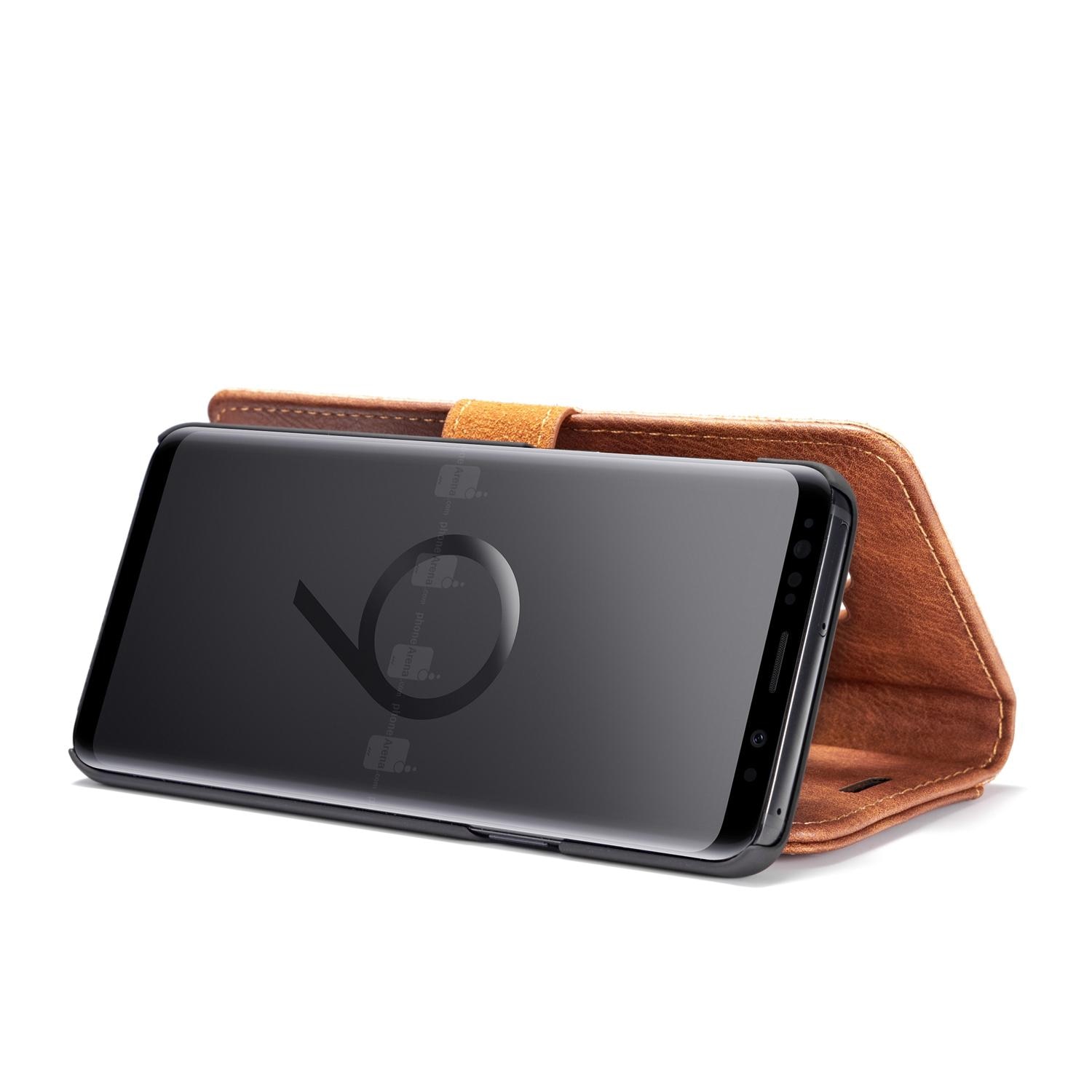 Magnet Wallet Samsung Galaxy S9 Plus Cognac