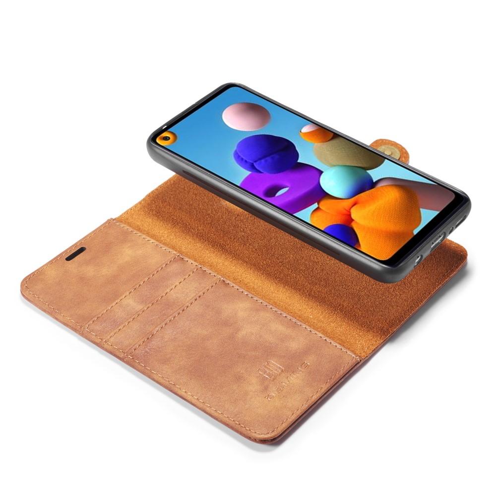 Magnet Wallet Samsung Galaxy A21s Brun