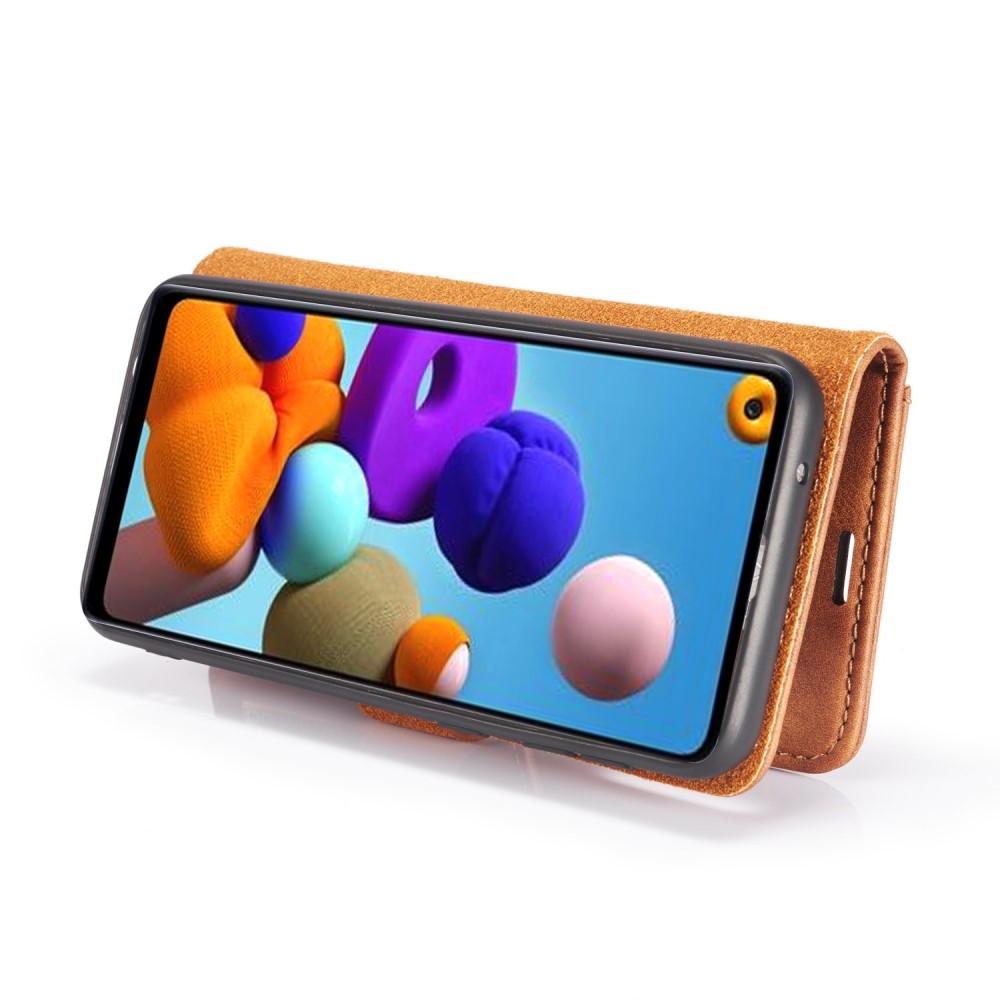 Magnet Wallet Samsung Galaxy A21s Brun