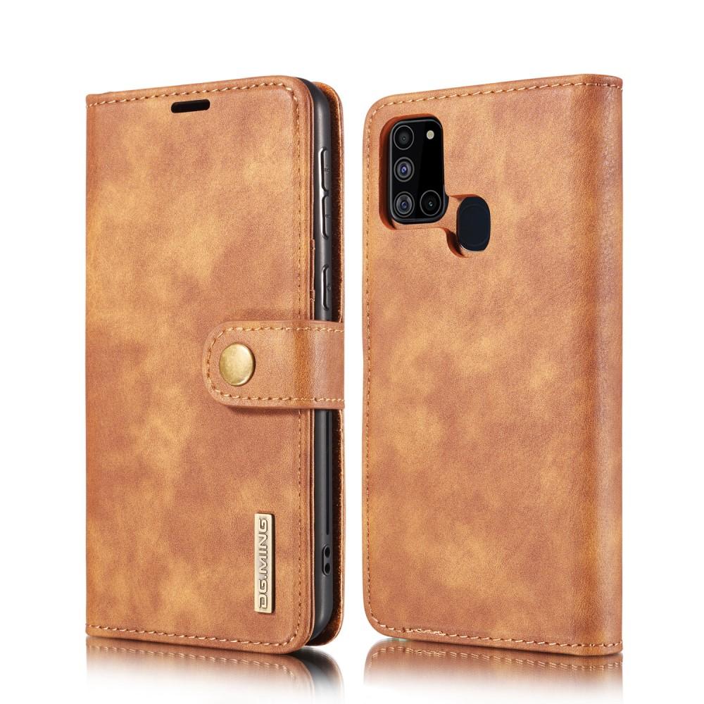 Magnet Wallet Samsung Galaxy A21s Brun