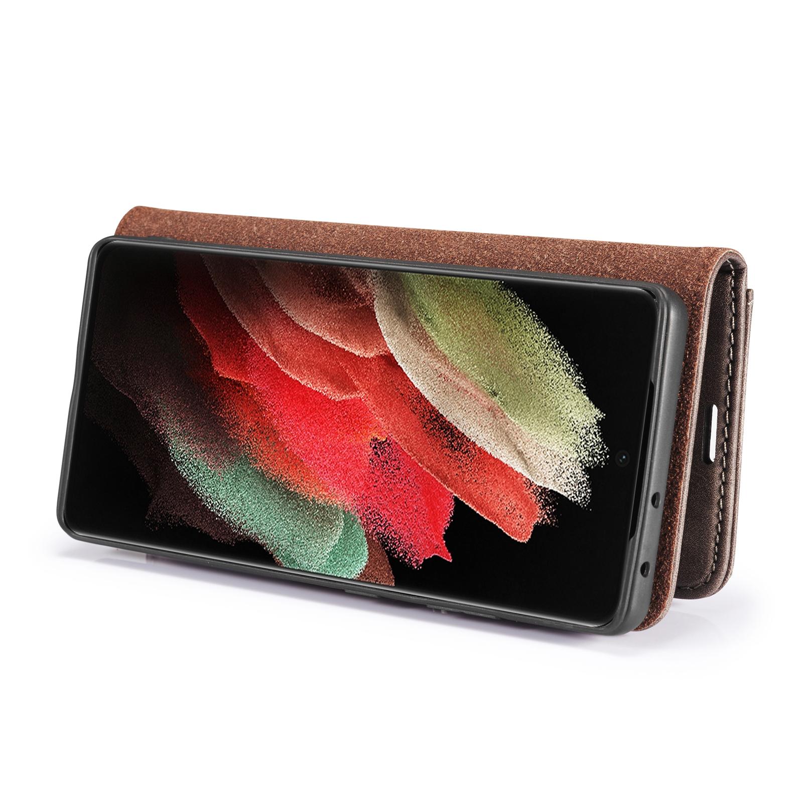 Magnet Wallet Samsung Galaxy S21 Ultra Brown