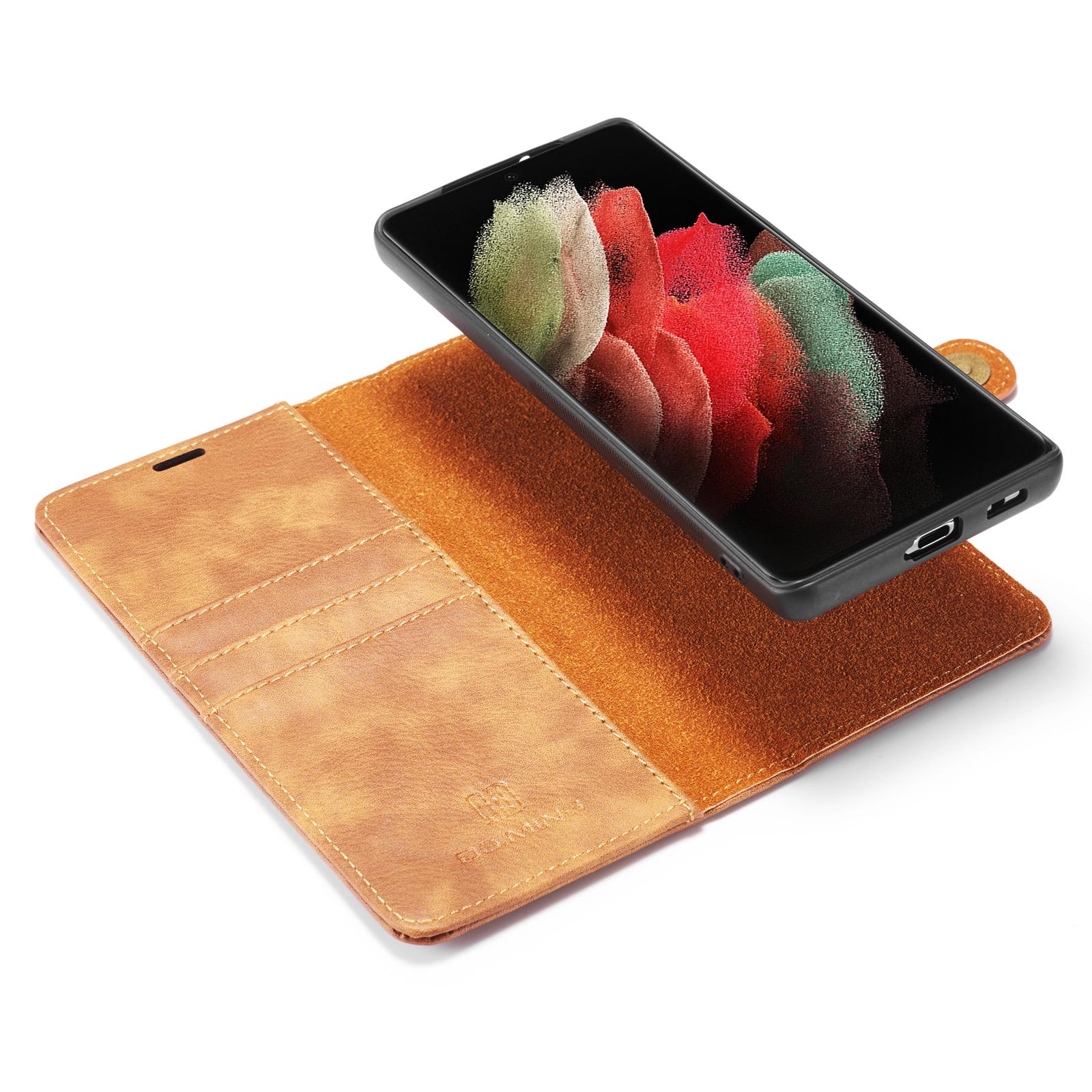Magnet Wallet Samsung Galaxy S21 Ultra Brun