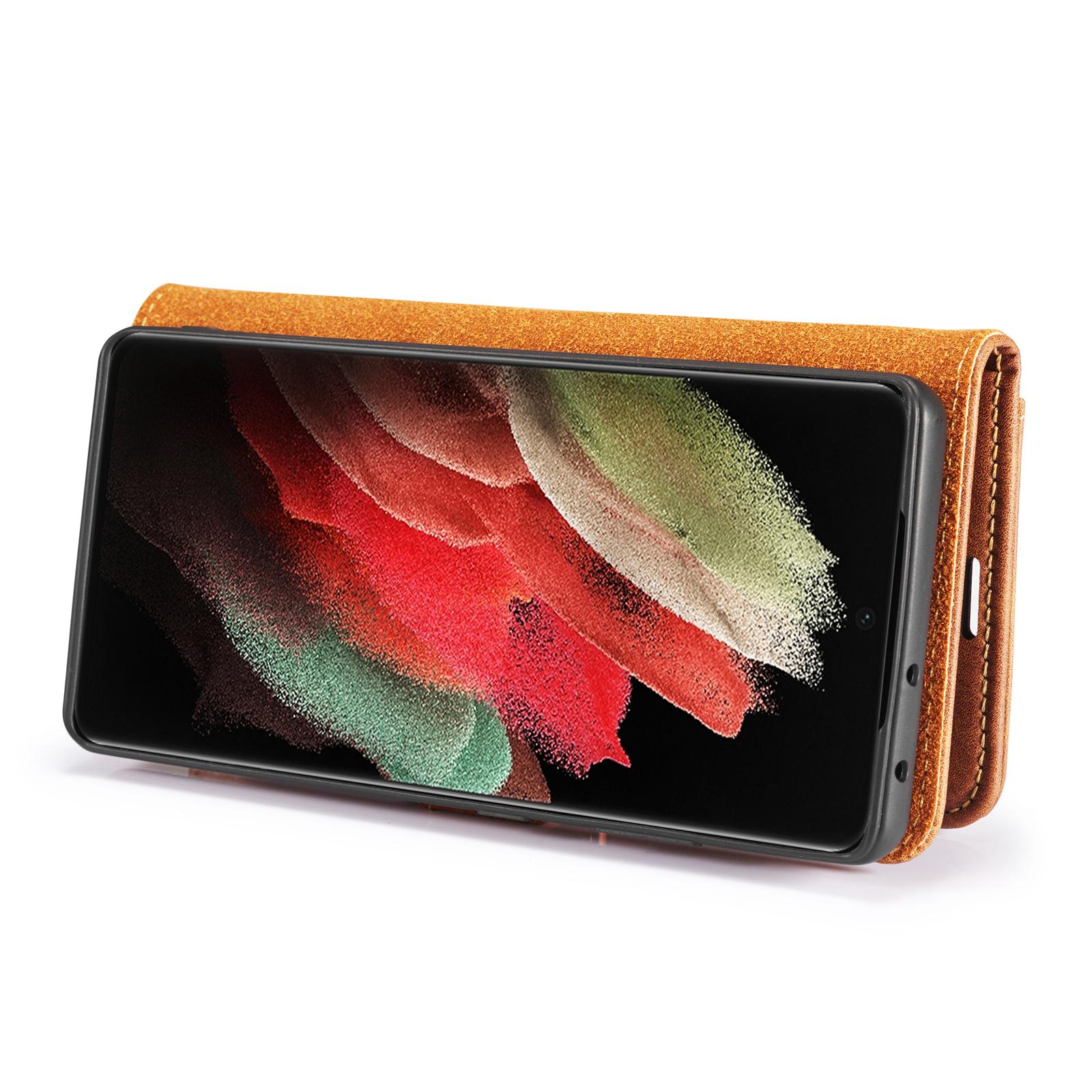 Magnet Wallet Samsung Galaxy S21 Ultra Brun
