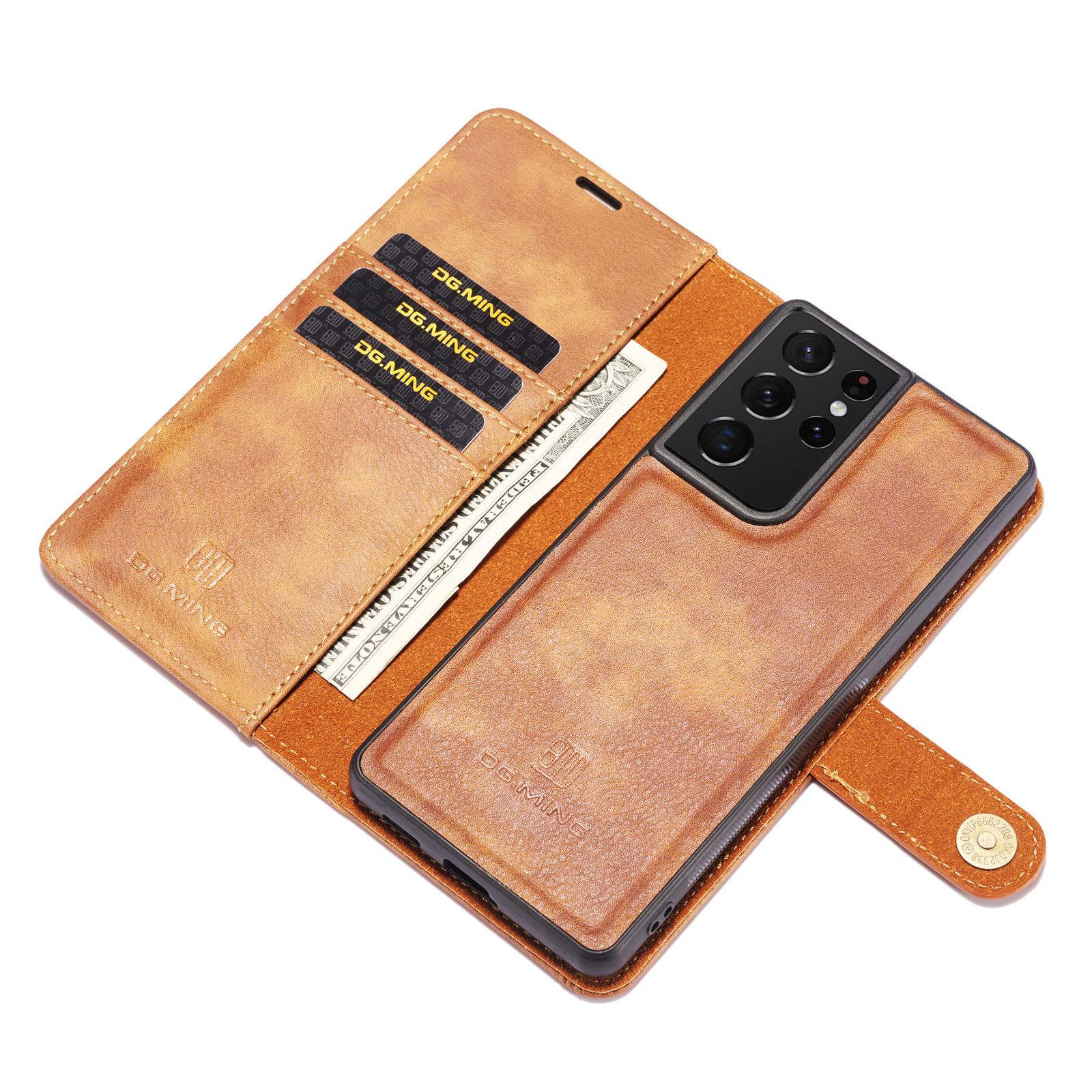 Magnet Wallet Samsung Galaxy S21 Ultra Brun
