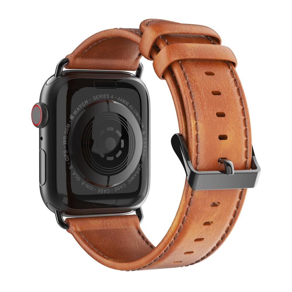 Leather Armband Apple Watch 41mm Series 9 Tan